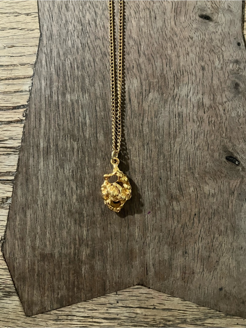 Gold plated necklace